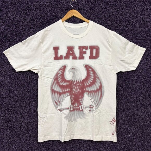 Travis Scott x LAFD Wildfire Fund Cactus Jack Charity T-Shirt L - Picture 1 of 4